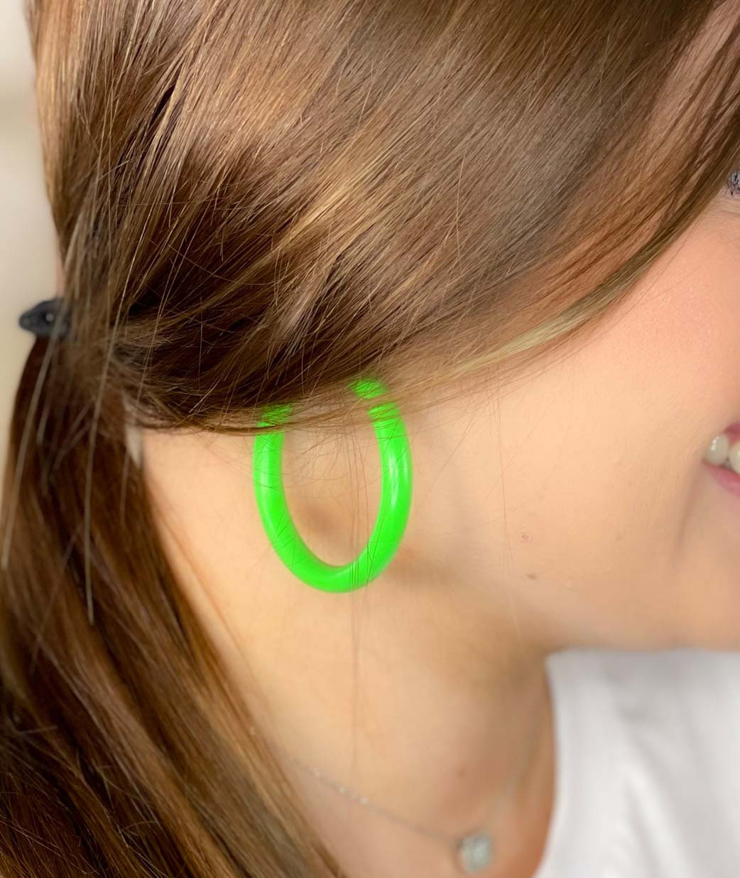 Hicarer 6 Pairs 80s Neon Hoop Earrings Women Color India | Ubuy